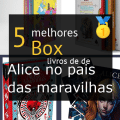Box de livros de Alice no pais das maravilhas
