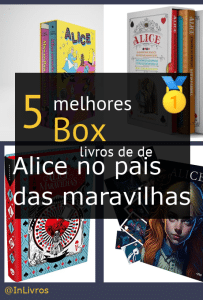 Box de livros de Alice no pais das maravilhas