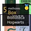 Box de livros de biblioteca Hogwarts