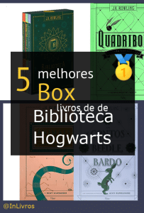 Box de livros de biblioteca Hogwarts