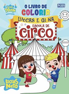 O livro de colorir Luccas e Gi no circo